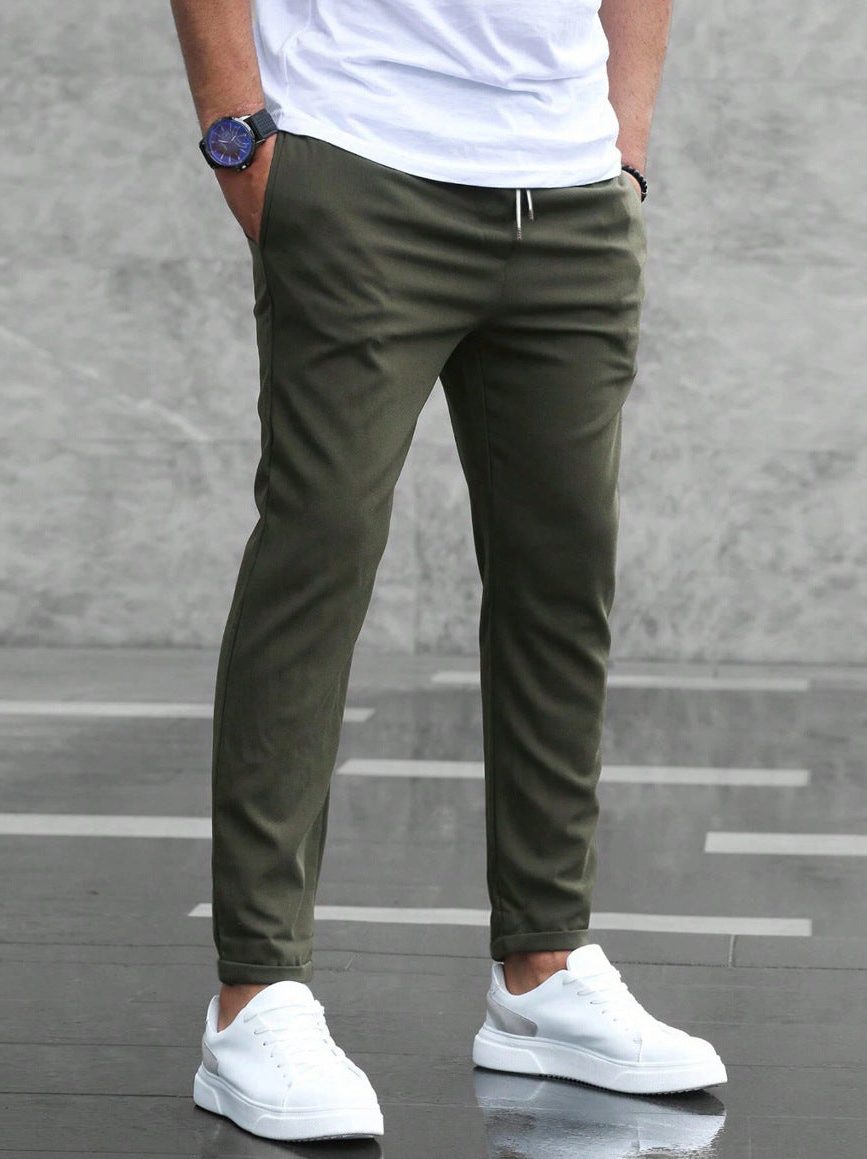 Herren Elastische Jogginghose mit Taschen - Vert